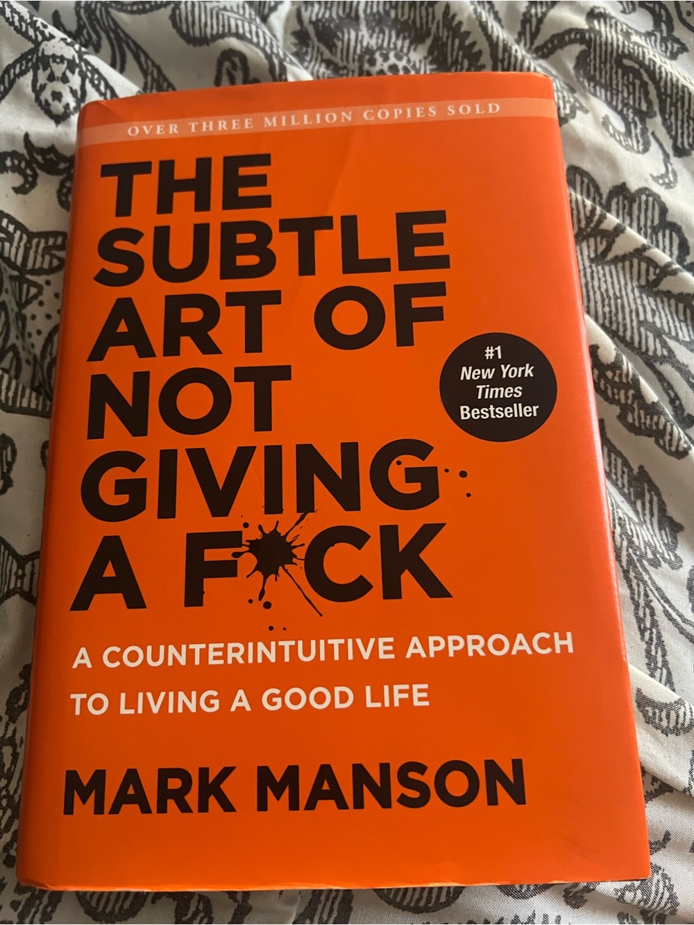 Orange Hardcover: The Subtle Art of Not Giving a F*ck